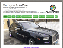 Tablet Screenshot of eurosportautocare.com
